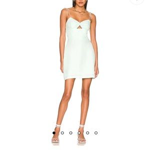 Bliss mini dress in celadon (Amanda uprichard)
